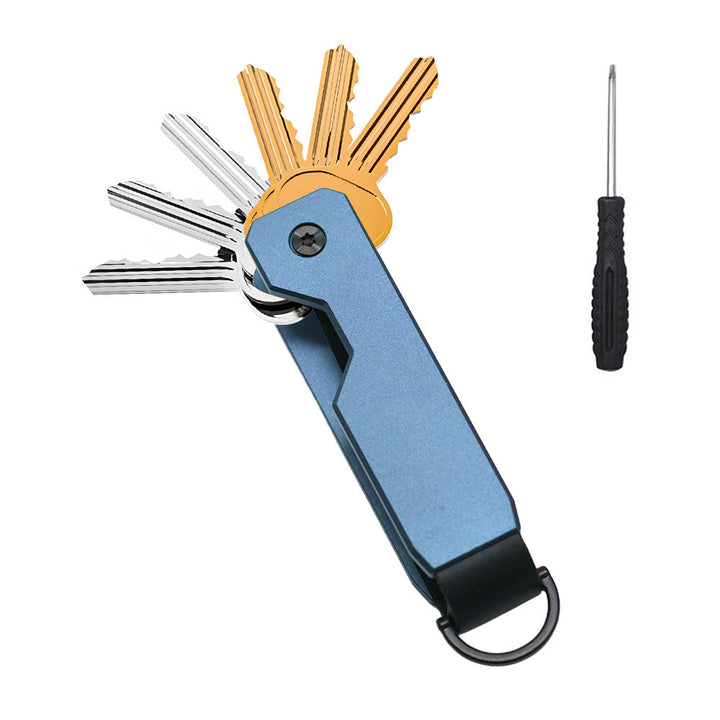 Organizer portachiavi in metallo salvaspazio portatile anti-smarrimento - Blu - image 8