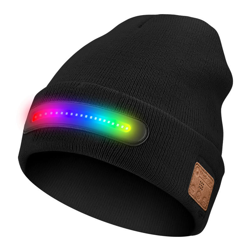Berretto invernale con musica Bluetooth e illuminazione - Stile n. 2 - Luce colorata + Bluetooth - M (22"-22 7/8") - image 11