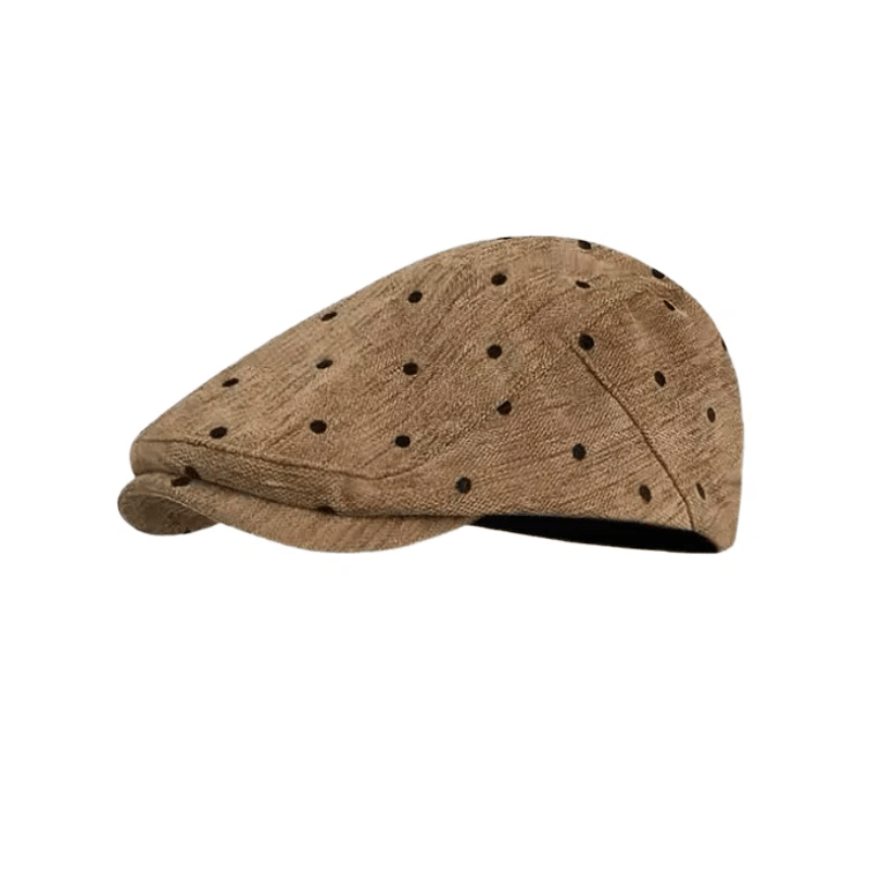 Cappello basco invernale retrò unisex a pois - image 0