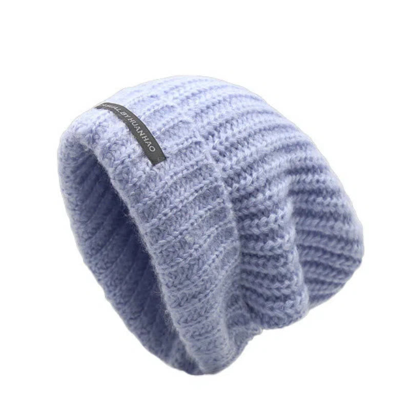 Berretto invernale in maglia tinta unita, caldo e confortevole - Azzurro chiaro - Regolabile (21 5/8"-22 7/8") - image 4