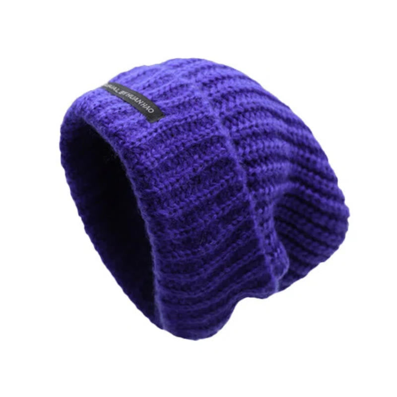 Berretto invernale in maglia tinta unita, caldo e confortevole - Blu reale - Regolabile (21 5/8"-22 7/8") - image 3