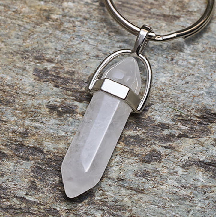 Coltello pieghevole da esterno con manico colorato e collana con mano di Buddha in cristallo bianco - image 8