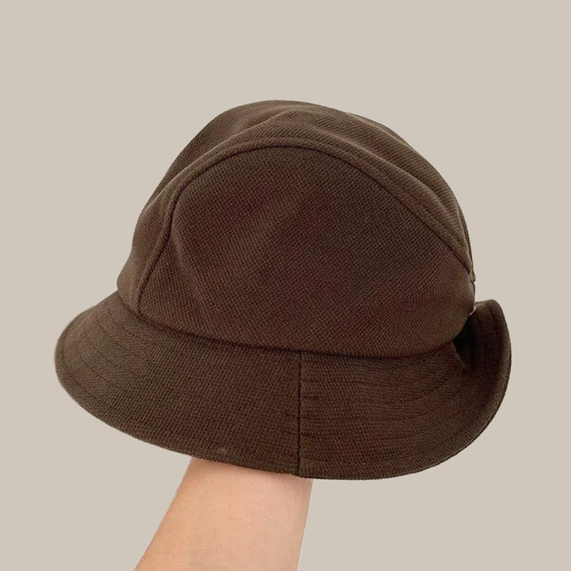 Cappello da pescatore invernale marrone con tesa ribaltabile Keep Warm - image 2