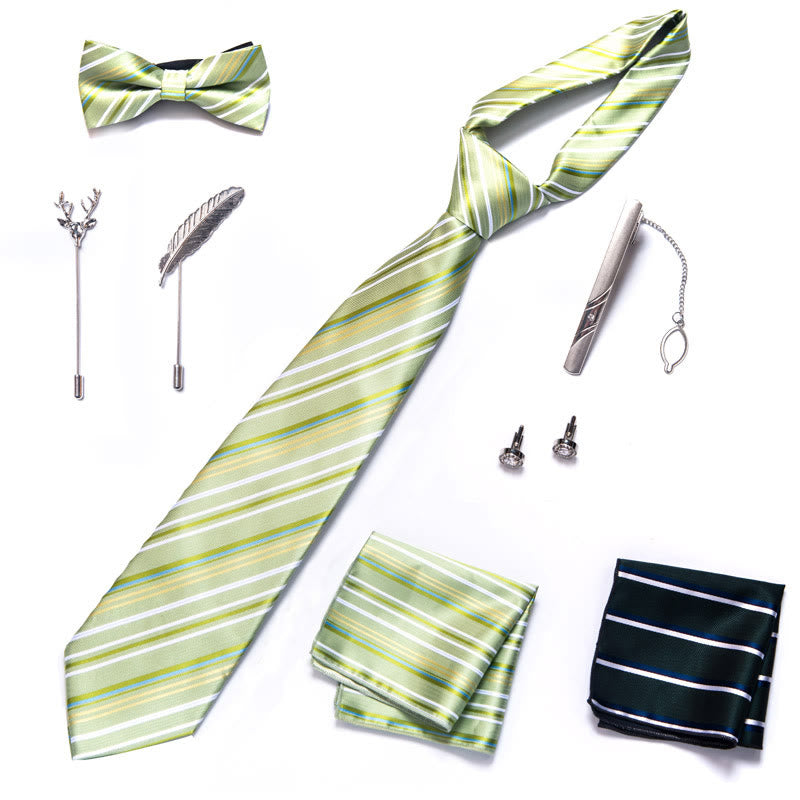 Set di 8 pezzi con papillon, fazzoletto da taschino e spilla - image 19