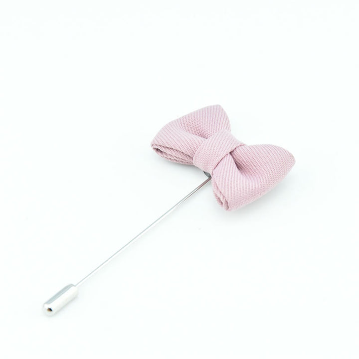 Spilla da bavero in tessuto a forma di papillon da uomo, a forma di fiore all'occhiello per matrimonio - Rosa - image 18