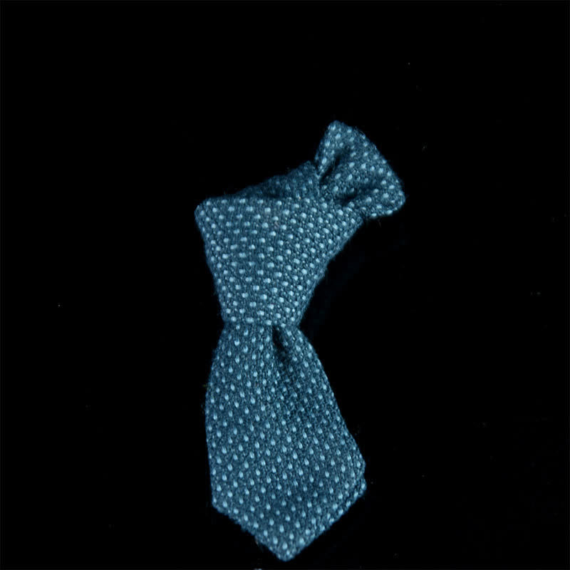 Spilla da bavero in tessuto da matrimonio a forma di mini cravatta creativa da uomo - Stile n. 4 - image 8