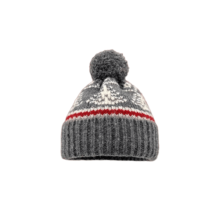 Cappello invernale lavorato a maglia da donna in stile Fair Island - Grigio scuro - M (22"-22 7/8") - image 3