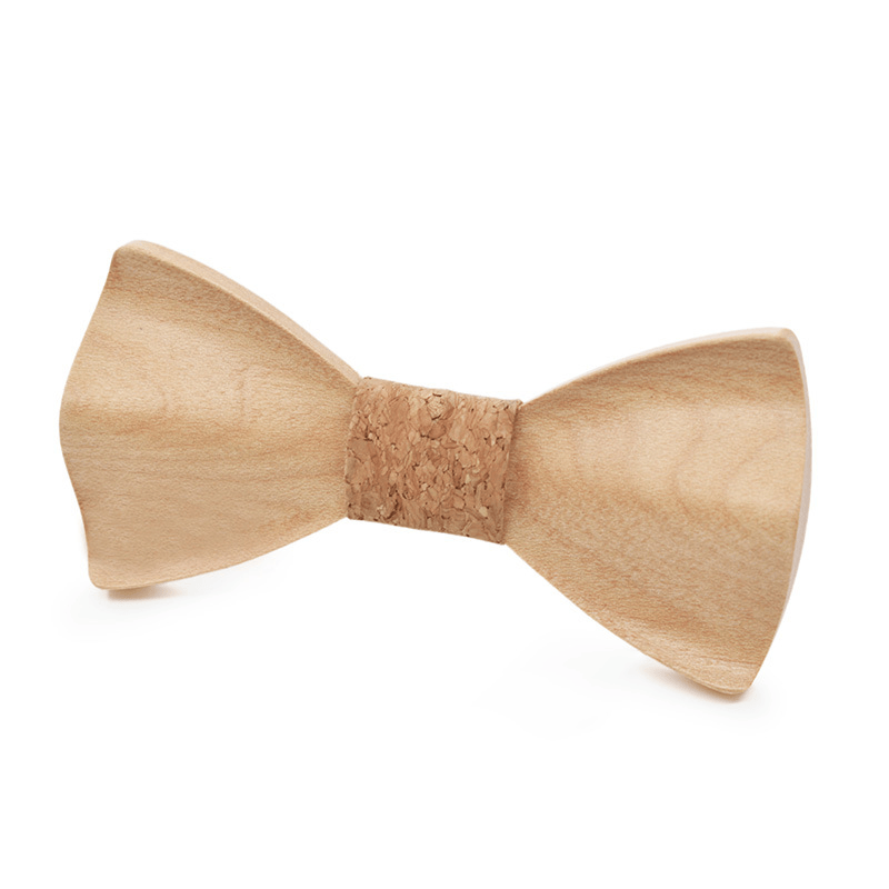 Papillon unisex creativo in legno 3D di colore chiaro - Stile n. 6 - image 5