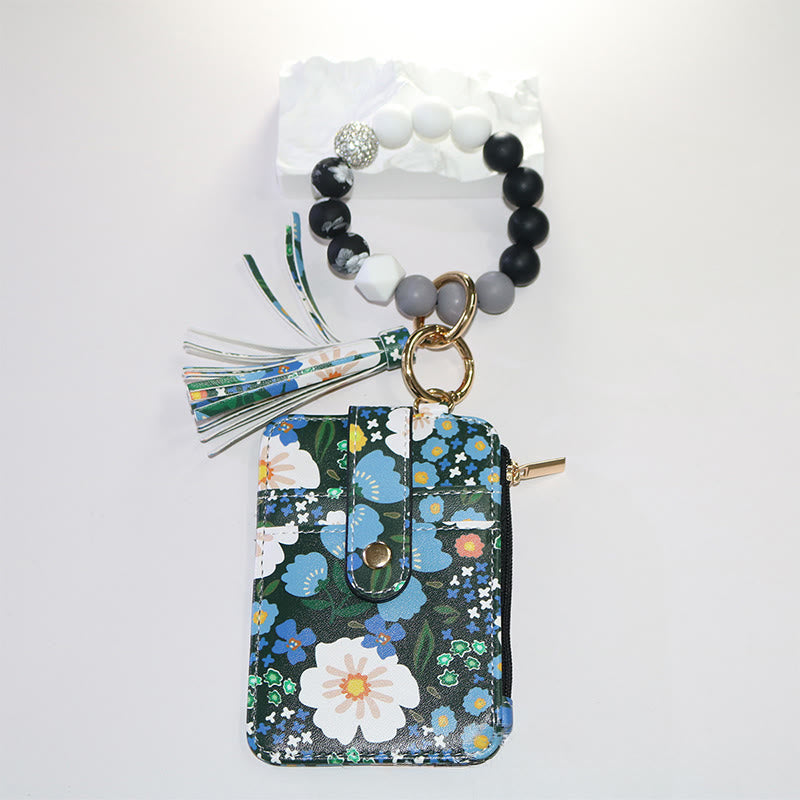 Portafoglio con bracciale e stampa floreale in stile colorato e naturale - Stile n. 1 - image 1