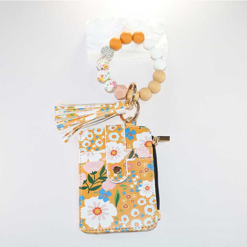 Portafoglio con bracciale e stampa floreale in stile colorato e naturale - Stile n. 9 - image 9