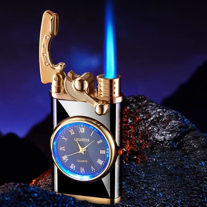 Accendino gonfiabile a butano con quadrante creativo e orologio - image 0