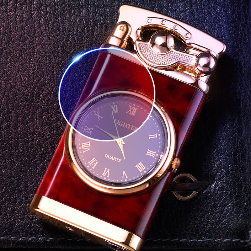 Accendino gonfiabile a butano con quadrante creativo e orologio - image 7