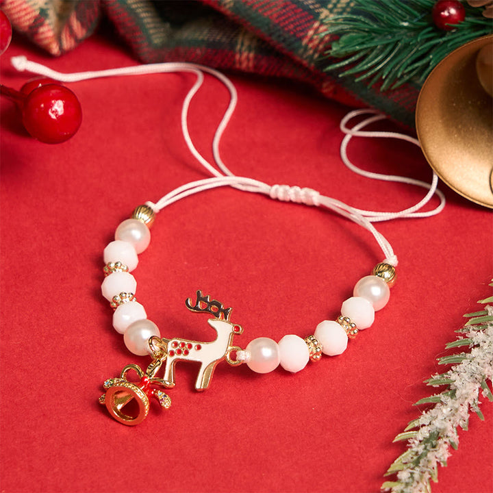 Braccialetto colorato a forma di Babbo Natale e alce, 4 pezzi - image 3