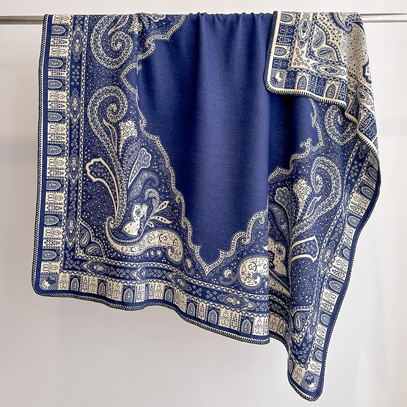 Sciarpa scialle con frange e motivo Paisley da donna - image 8