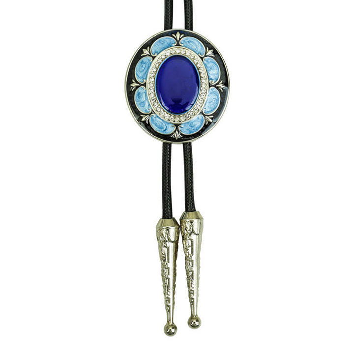 Cravatta Bolo vintage in onice e smalto - Stile n. 4 - image 5