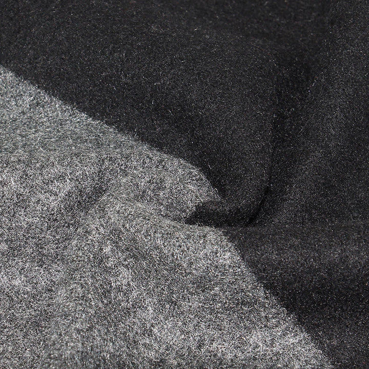 Sciarpa calda con nappe e dettagli a righe classiche da uomo - image 8