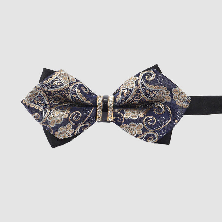 Papillon formale da uomo con fibbia decorativa e motivo Paisley - image 5