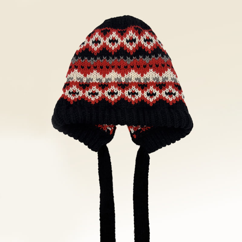 Borsa a tracolla da donna con cappello lavorato a maglia e fantasia retrò, multiuso - Stile n. 4 - Regolabile (circa 20 7/8"-23 5/8") - image 7