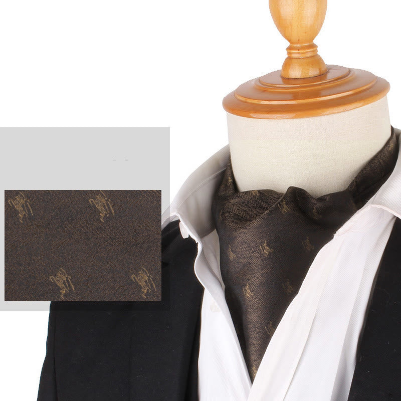 Cravatta stampata elegante retrò britannica da uomo per camicia da abito - Stile n. 8 - image 10
