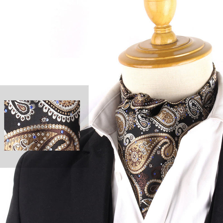 Cravatta stampata elegante retrò britannica da uomo per camicia da abito - Stile n. 19 - image 21