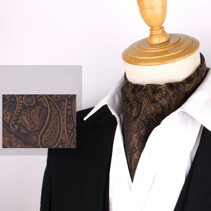 Cravatta stampata elegante retrò britannica da uomo per camicia da abito - Stile n. 7 - image 9