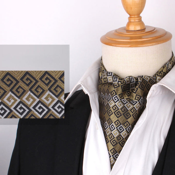 Cravatta stampata elegante retrò britannica da uomo per camicia da abito - Stile n. 15 - image 17