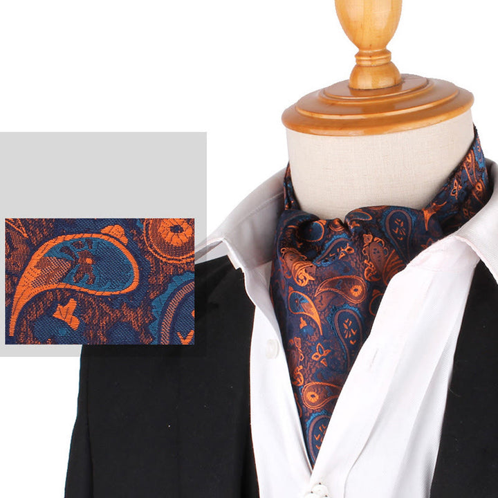 Cravatta stampata elegante retrò britannica da uomo per camicia da abito - Stile n. 10 - image 12
