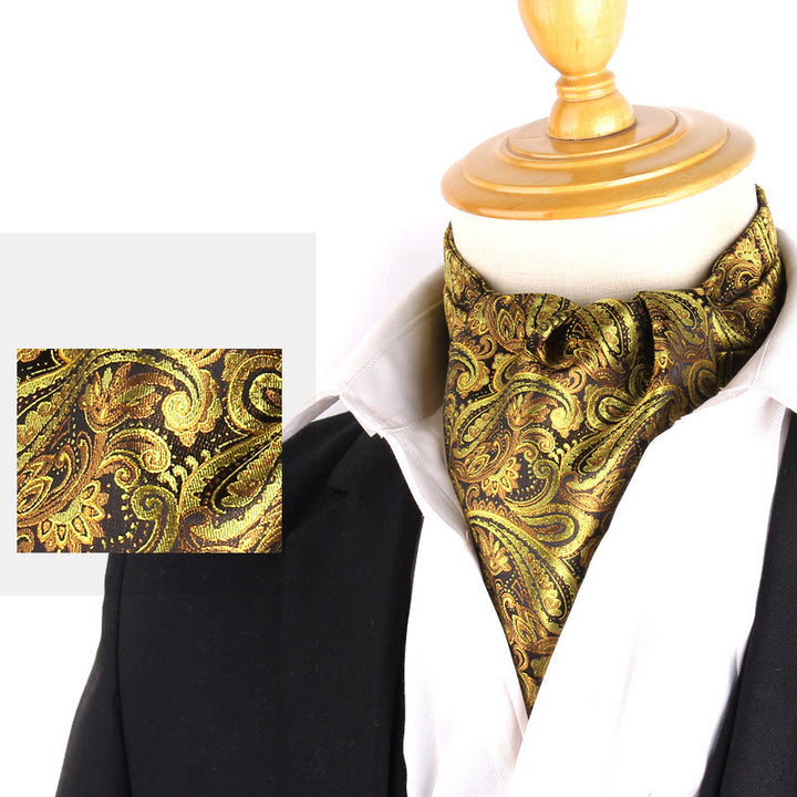 Cravatta stampata elegante retrò britannica da uomo per camicia da abito - Stile n. 21 - image 23