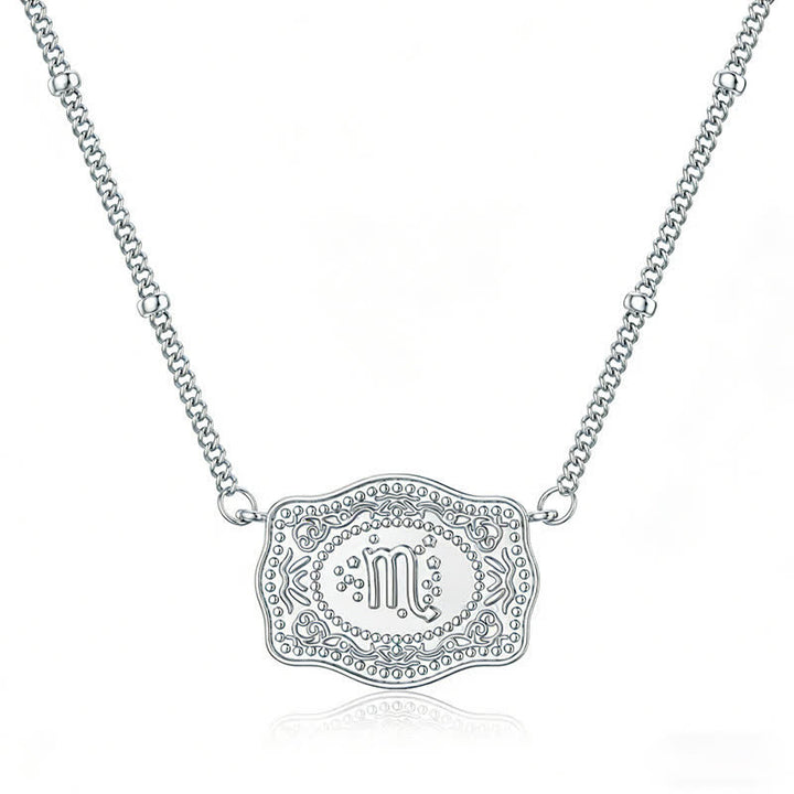 Collana in argento con dodici segni zodiacali in rilievo - Scorpione - image 8
