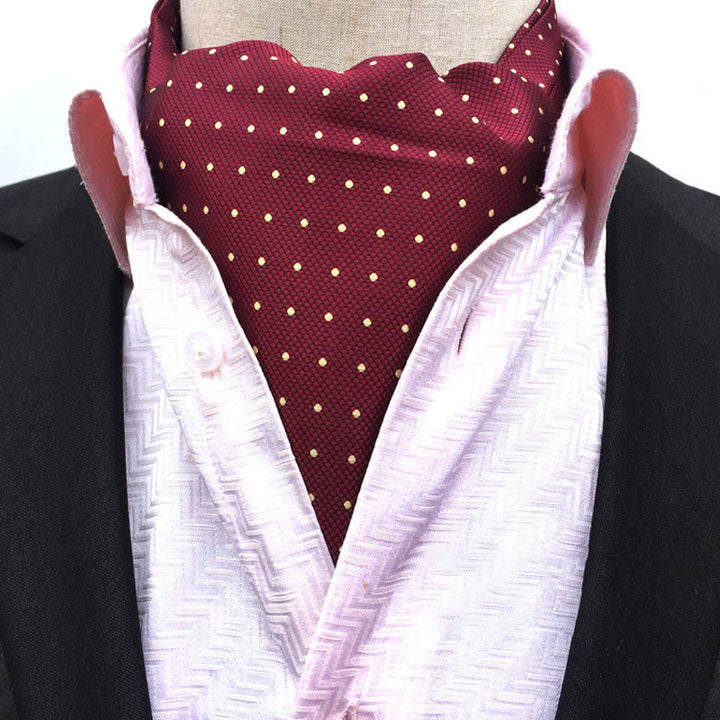Sciarpa e cravatta multicolore con stampa floreale geometrica retrò da uomo - Stile n. 12 - image 12
