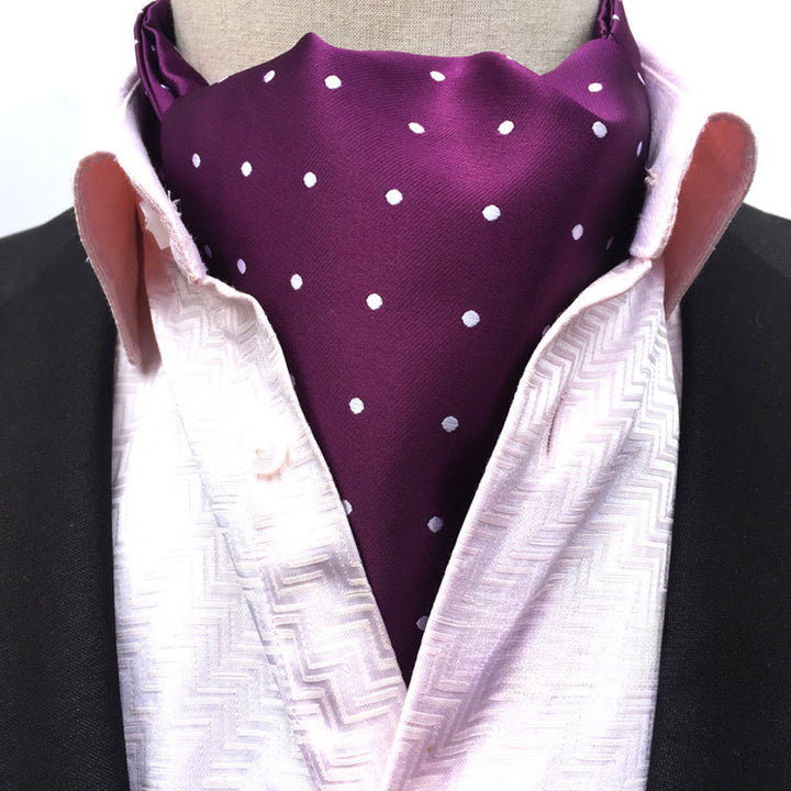 Sciarpa e cravatta multicolore con stampa floreale geometrica retrò da uomo - Stile n. 16 - image 16