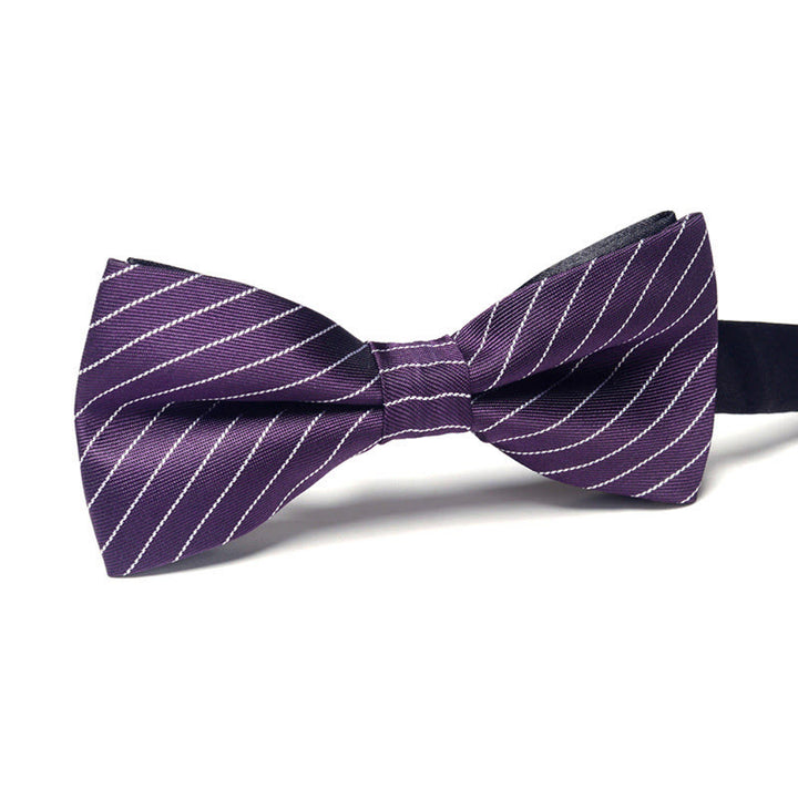 Papillon formale da uomo elegante, raffinato, sofisticato, alla moda, con doppio motivo - Stile n. 1 - image 1