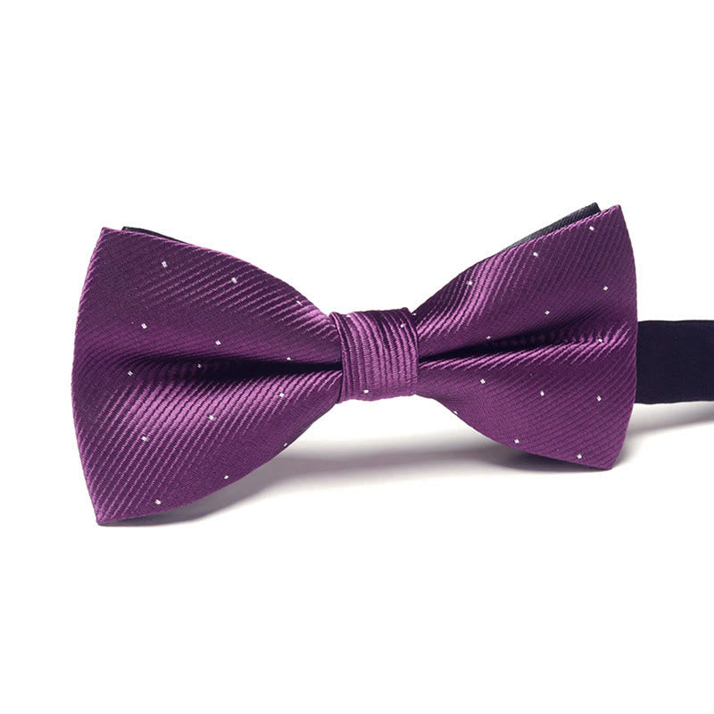 Papillon formale da uomo elegante, raffinato, sofisticato, alla moda, con doppio motivo - Stile n. 3 - image 3