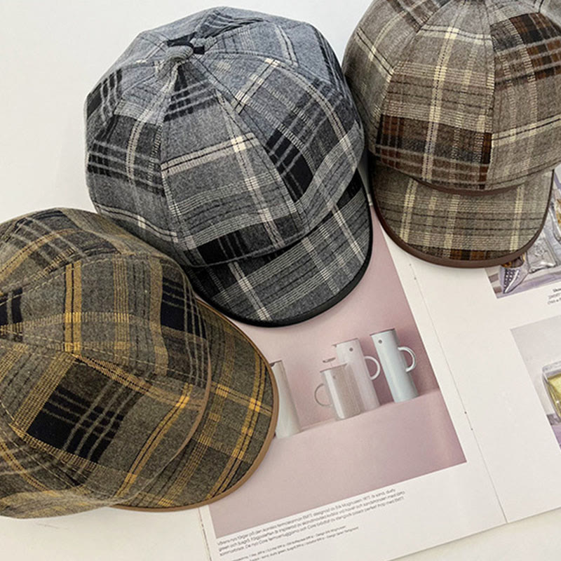 Cappello da donna con basco scozzese retrò squisito - image 10