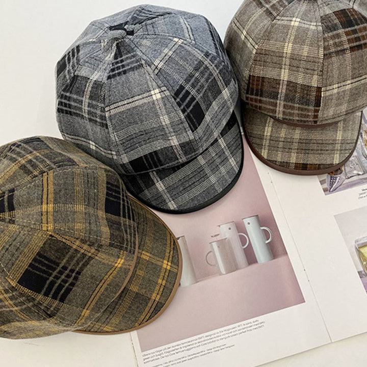 Cappello da donna con basco scozzese retrò squisito - image 10