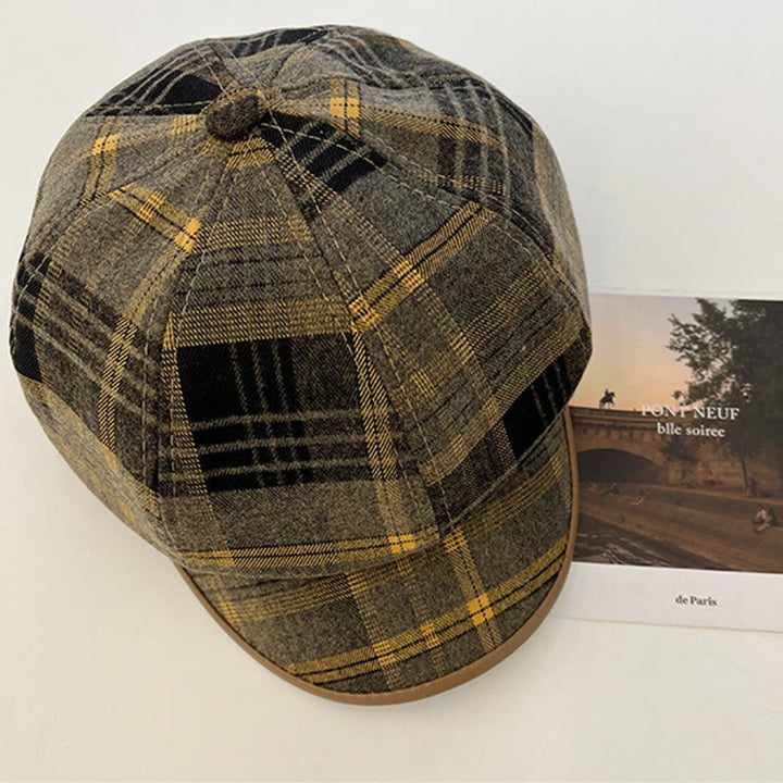 Cappello da donna con basco scozzese retrò squisito - image 6