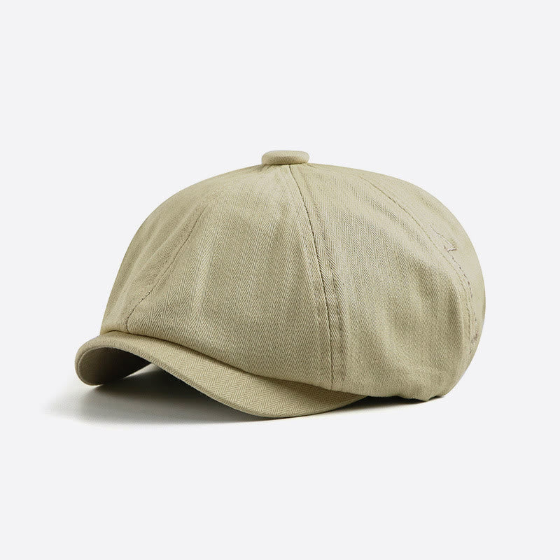 Cappello berretto da strillone da uomo con dettagli ricamati retrò eleganti - Bianco - Regolabile (22-23 5/8") - image 4