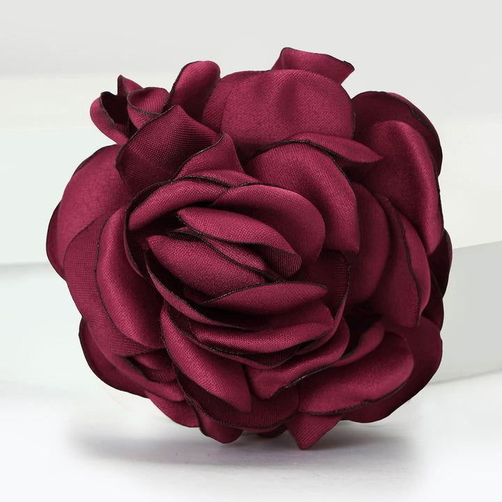 Spilla multicolore elegante in raso lucido con rosa - Rosso - image 0