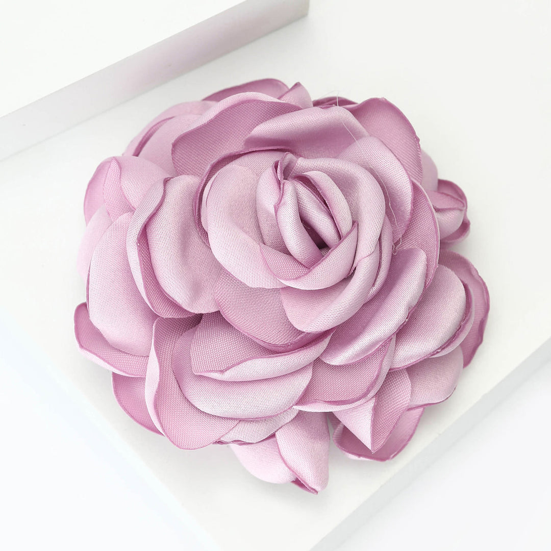 Spilla multicolore elegante in raso lucido con rosa - Viola - image 8