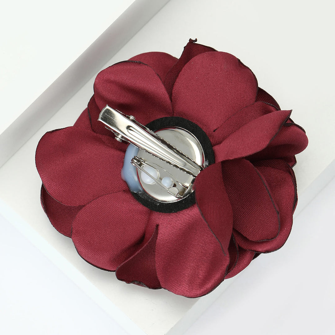 Spilla multicolore elegante in raso lucido con rosa - image 1