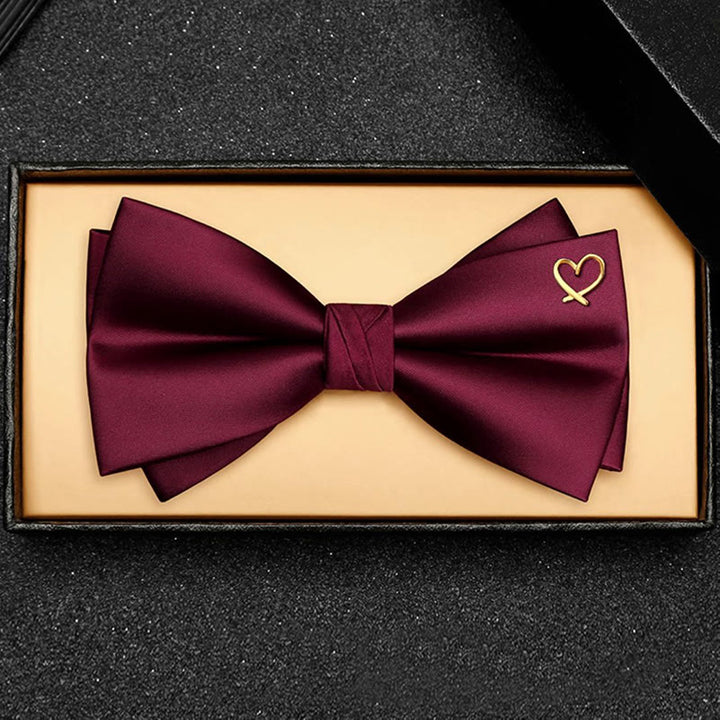 Papillon romantico formale con accenti a cuore dorato - image 2