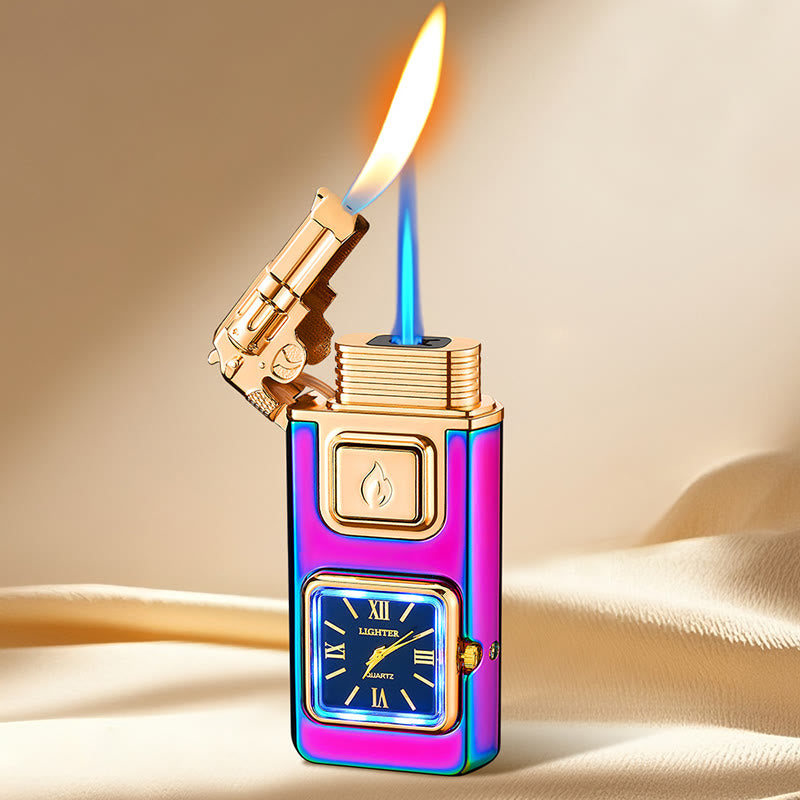 Accendino gonfiabile a LED a forma di pistola con orologio - Colorato - image 6
