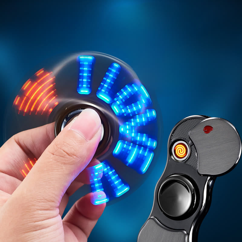 Accendino elettronico a LED colorato con luce a punta delle dita 2 in 1 - image 0