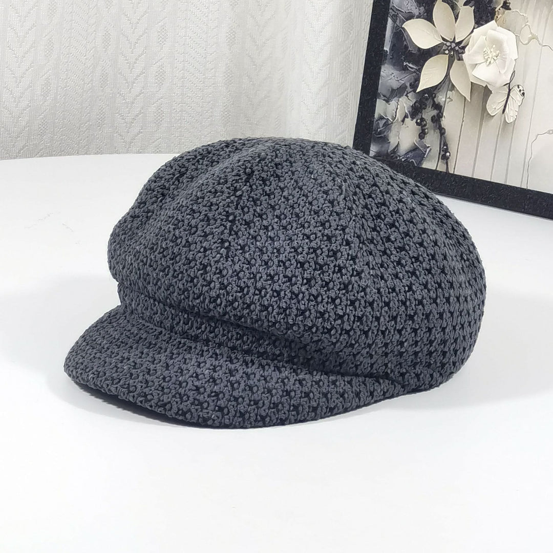 Cappello basco multicolore lavorato a maglia da donna - Grigio - Regolabile (22 - 23 1/4'') - image 4