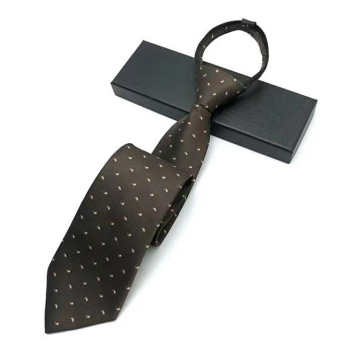 Cravatta regolabile pre-annodata da uomo con motivo vintage - Stile n. 6 - image 6