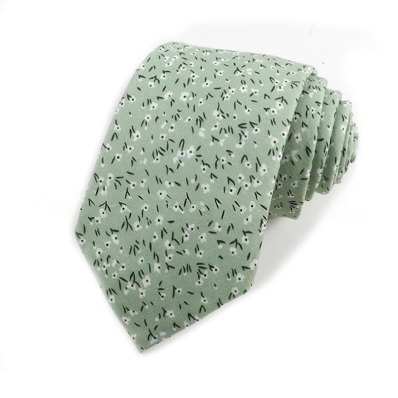 Cravatta da uomo in cotone con stampa floreale elegante vintage - Stile n. 2 - image 2