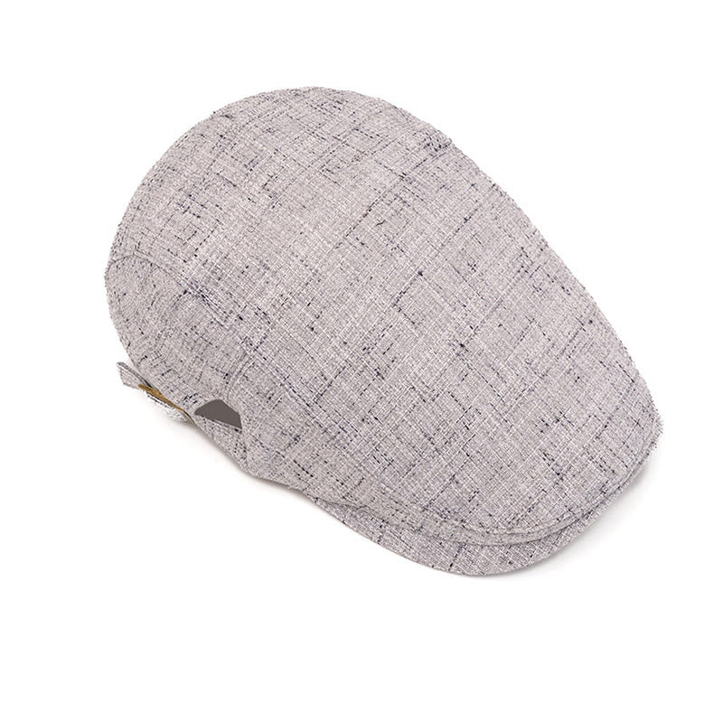 Cappello basco regolabile con trama intrecciata retrò estiva - image 2