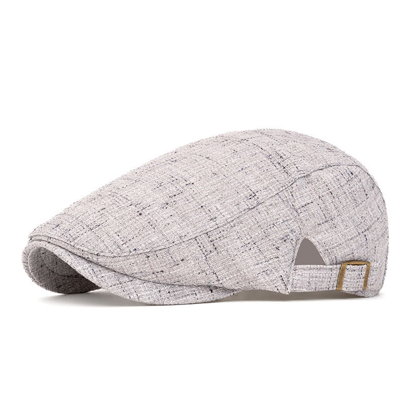 Cappello basco regolabile con trama intrecciata retrò estiva - Grigio - Regolabile (22"-24") - image 0