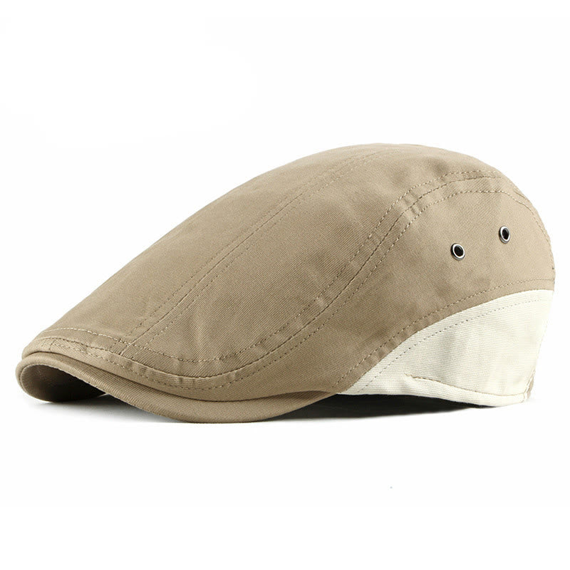 Berretto estivo casual traspirante con pannelli a contrasto. - Cachi - Regolabile (21 5/8"-23 1/4") - image 0
