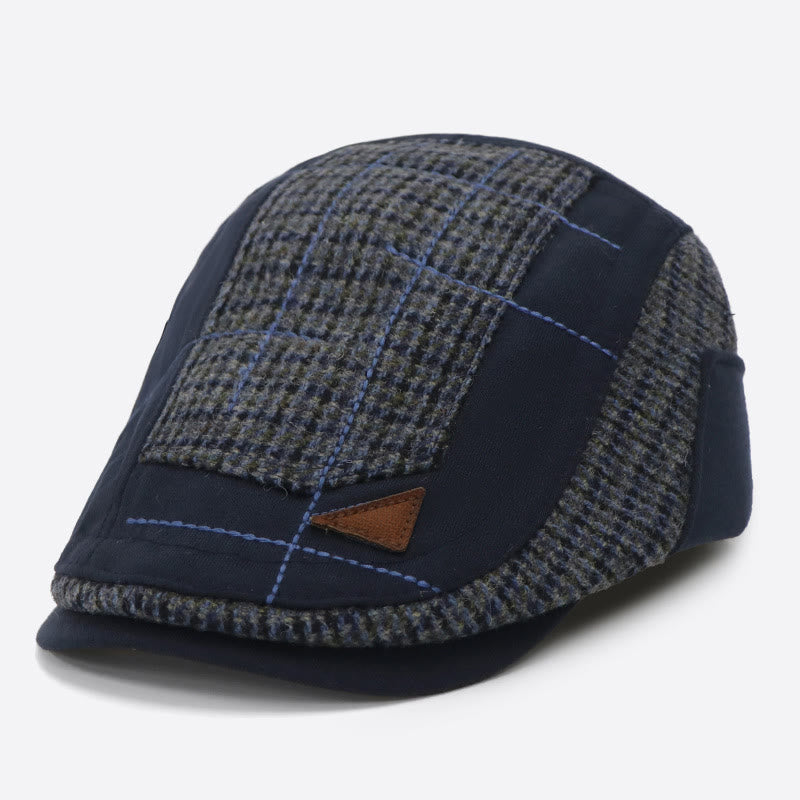 Cappello basco invernale da uomo con cuciture artistiche vintage - Marina - Regolabile (21 5/8"-22 7/8") - image 1